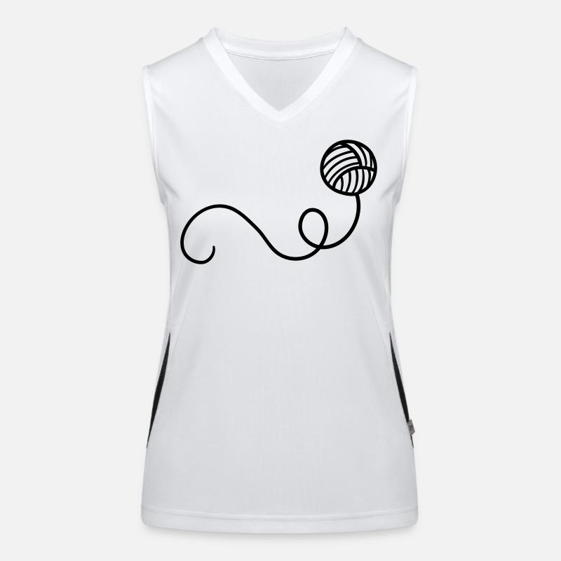 Cartoon Wool Ball Women's Functional Contrast Tank Top