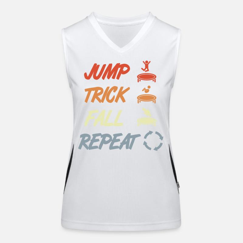 Trampolin Techniken Funktionelles Kontrast-Tank Top für Frauen