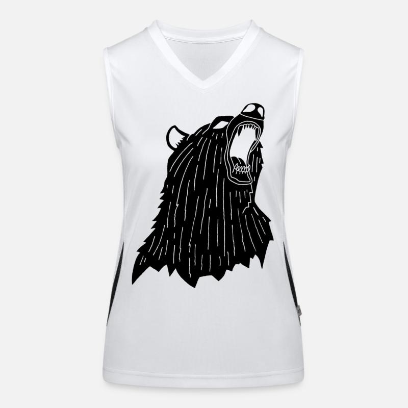 Angry Black Bear Women's Functional Contrast Tank Top