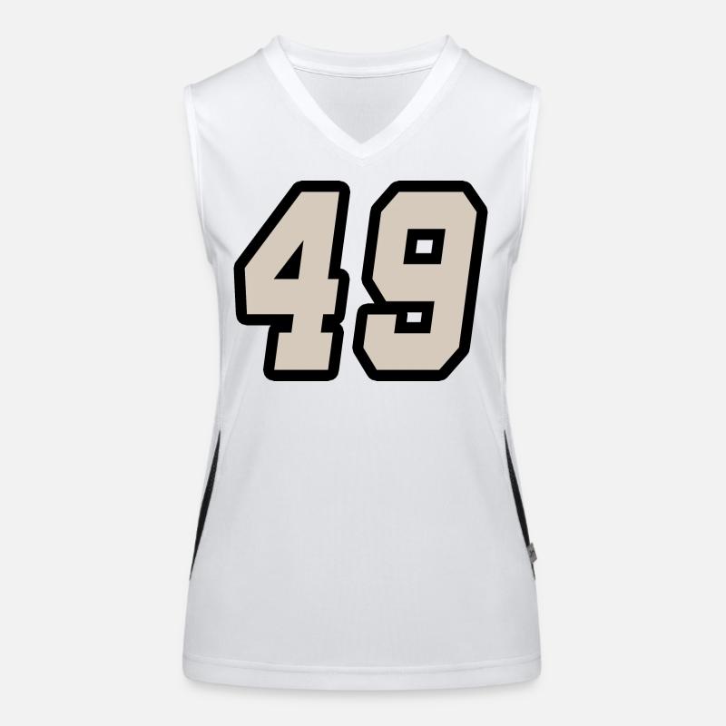 Nummer neunundvierzig 49 Funktionelles Kontrast-Tank Top für Frauen