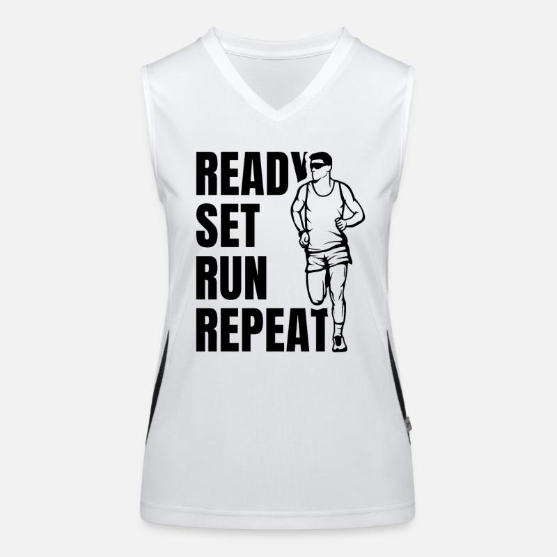 Runner Quote Women's Functional Contrast Tank Top