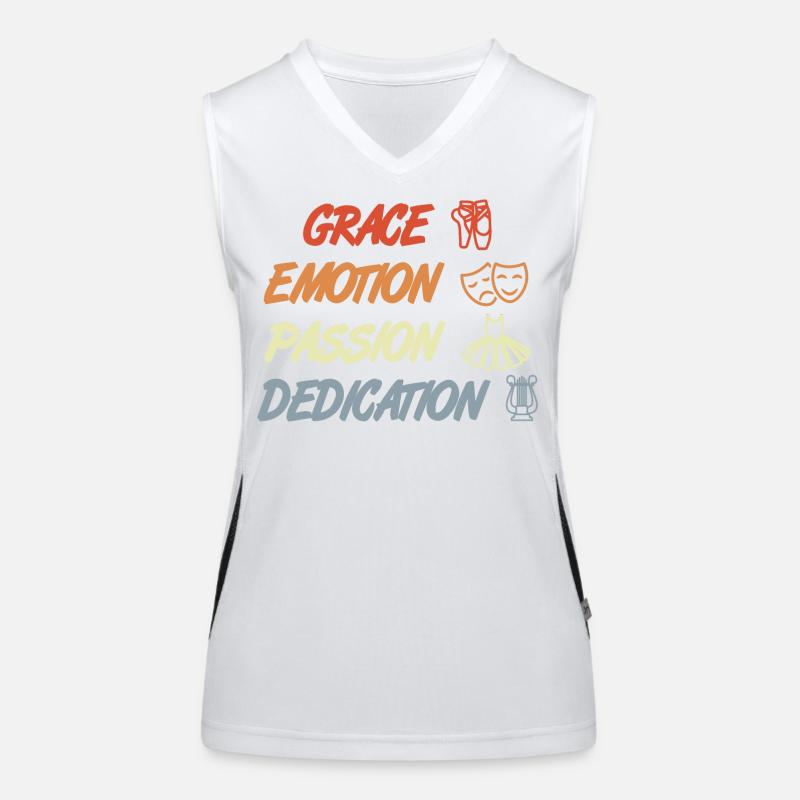 Grace Emotion Passion Dedication Women's Functional Contrast Tank Top