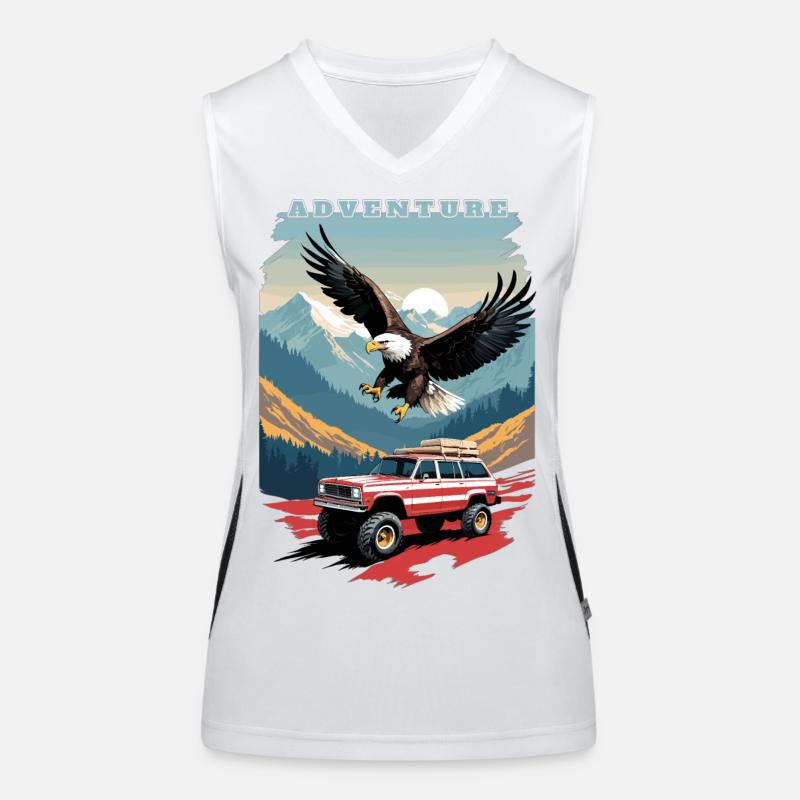 Abenteuerreise USA Funktionelles Kontrast-Tank Top für Frauen