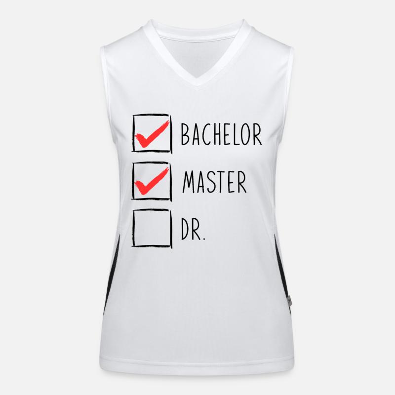 Master graduation, Bachelor Geschenk Abschlus Funktionelles Kontrast-Tank Top für Frauen