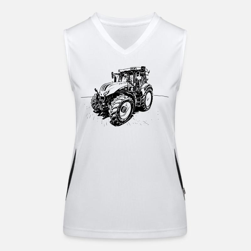 Traktor Steyr 4120 Funktionelles Kontrast-Tank Top für Frauen