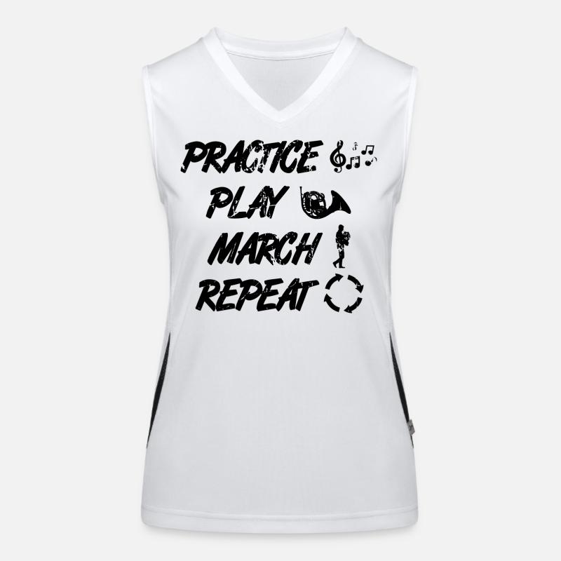 Waldhornist Routine Funktionelles Kontrast-Tank Top für Frauen