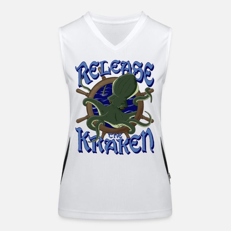 Release the kraken Women's Functional Contrast Tank Top