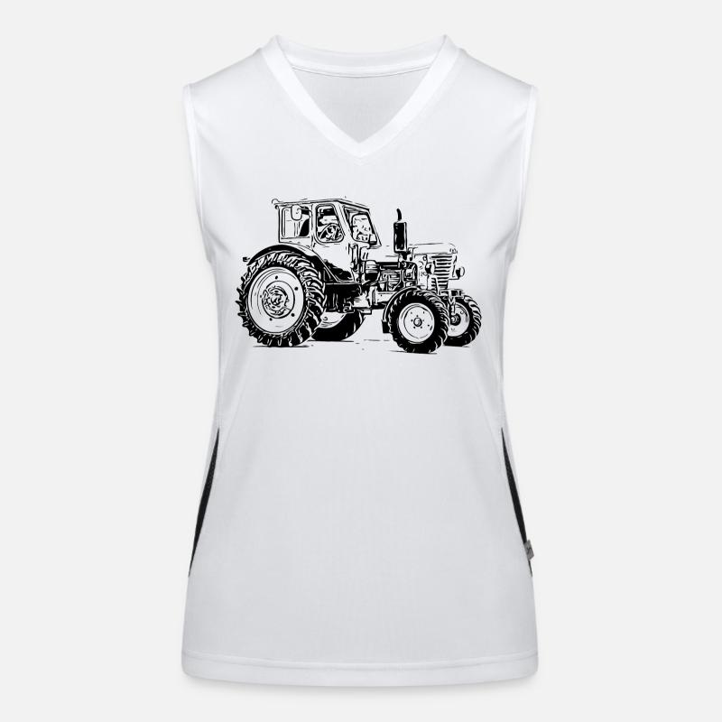 Belarus MTS 50 Funktionelles Kontrast-Tank Top für Frauen