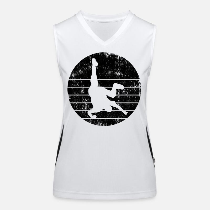 Breakdancer Funktionelles Kontrast-Tank Top für Frauen