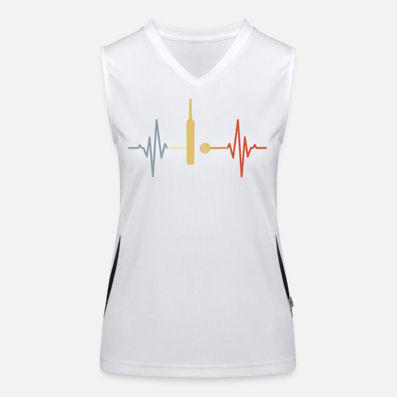 Cricket Palpitations ECG Women's Functional Contrast Tank Top