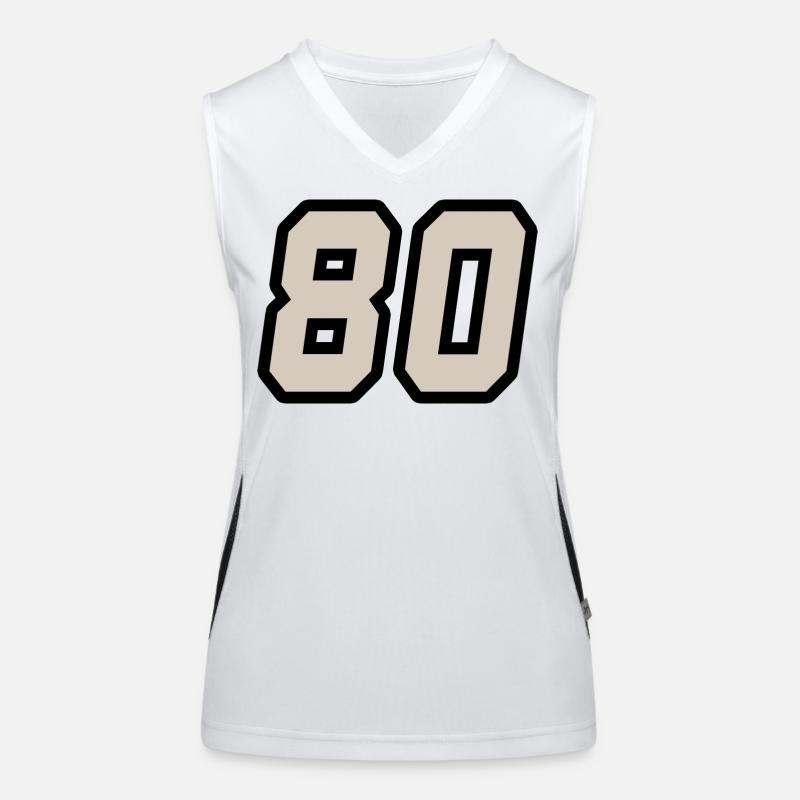 Nummer achtzig 80 Funktionelles Kontrast-Tank Top für Frauen