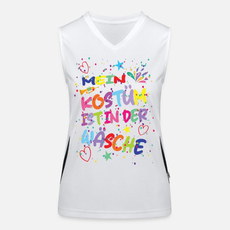 Mon costume est dans le lavage Carnaval Carnaval Débardeur respirant contrasté Femme