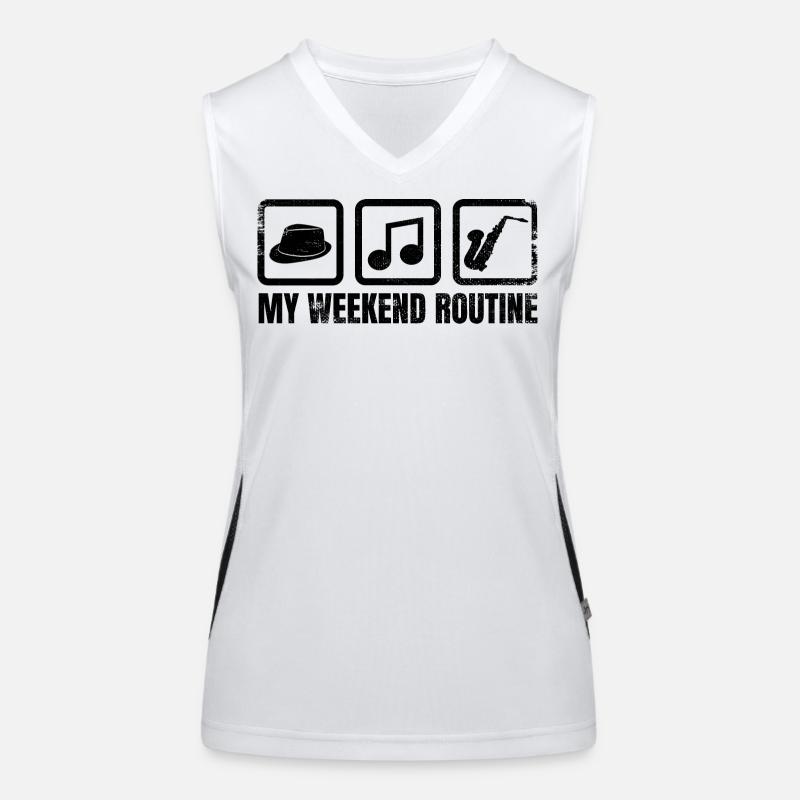 Saxophonists Weekend Women's Functional Contrast Tank Top