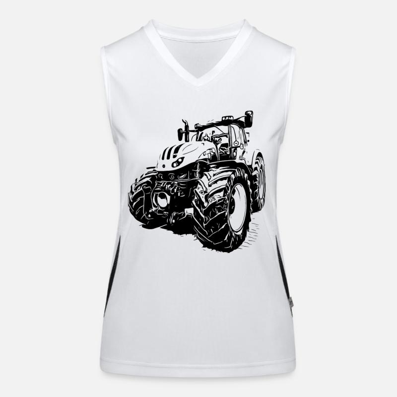 Traktor Funktionelles Kontrast-Tank Top für Frauen