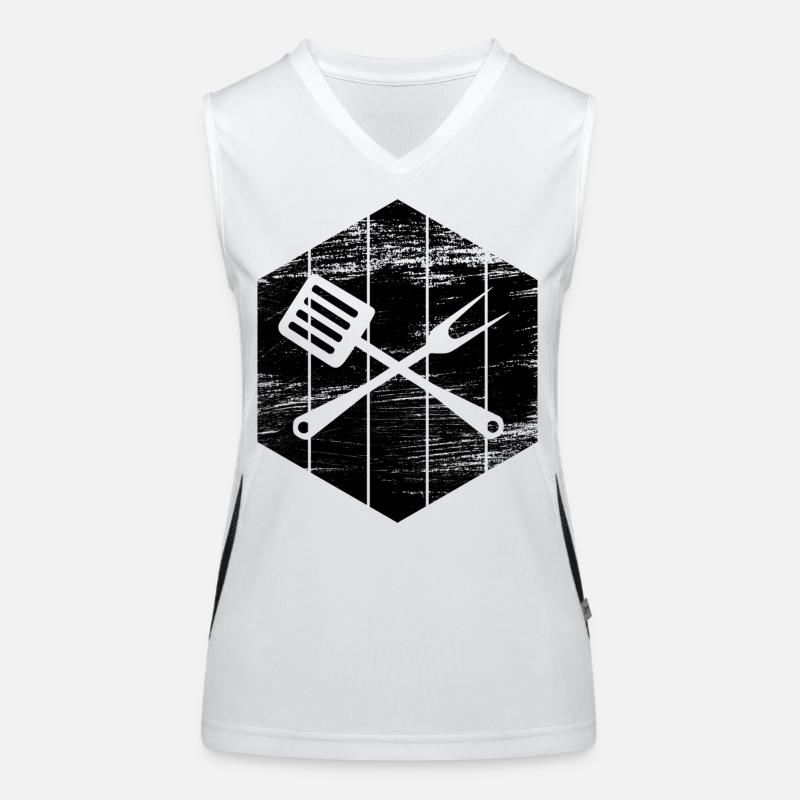 Kochutensilien Funktionelles Kontrast-Tank Top für Frauen
