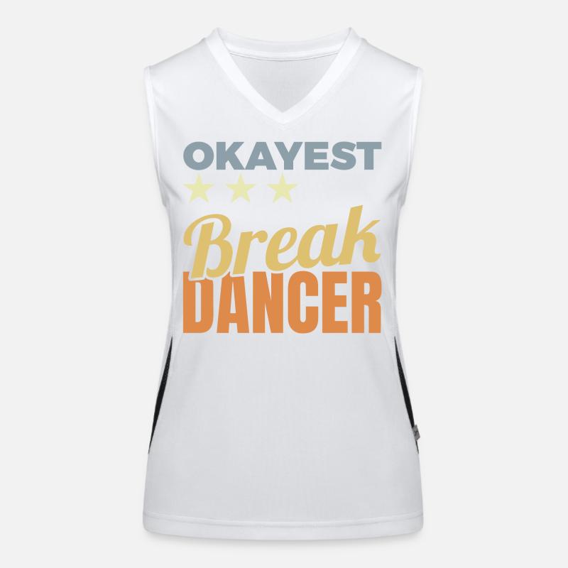 Breakdancer moyen Débardeur respirant contrasté Femme