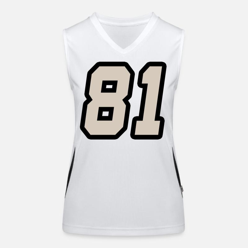 Nummer einundachtzig 81 Funktionelles Kontrast-Tank Top für Frauen