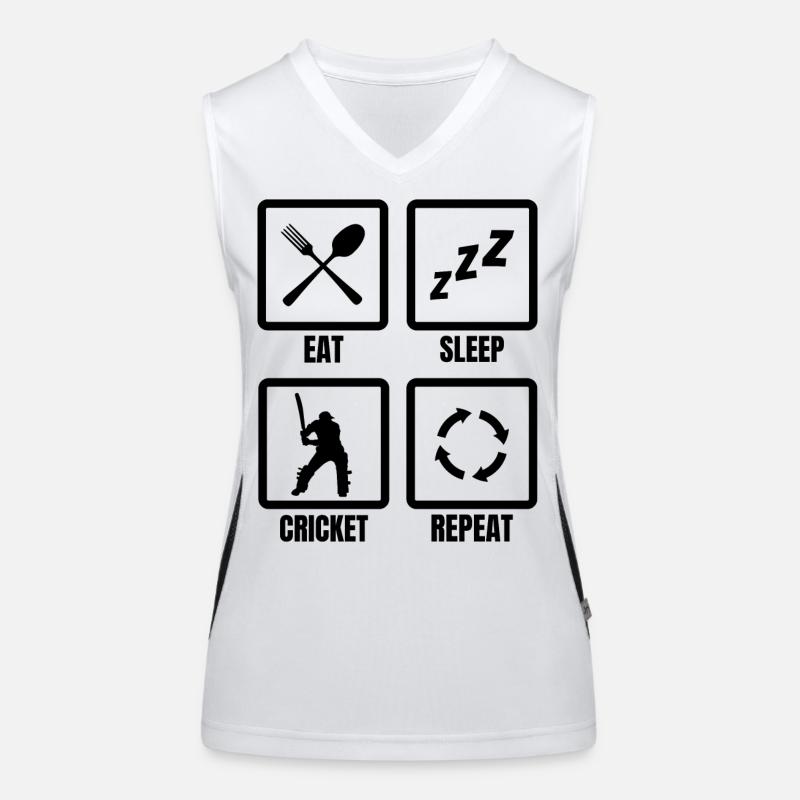 Kricket Routine Funktionelles Kontrast-Tank Top für Frauen