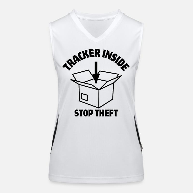 Sicherheit, Paketschloss, Inside Tracker Funktionelles Kontrast-Tank Top für Frauen