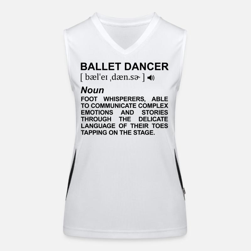 Ballet Dancer Meaning Women's Functional Contrast Tank Top