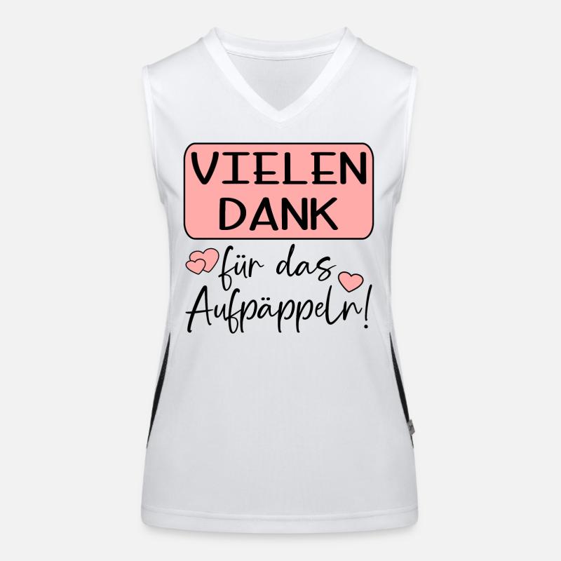 GUTE BESSERUNG - AUFPÄPPELN Funktionelles Kontrast-Tank Top für Frauen