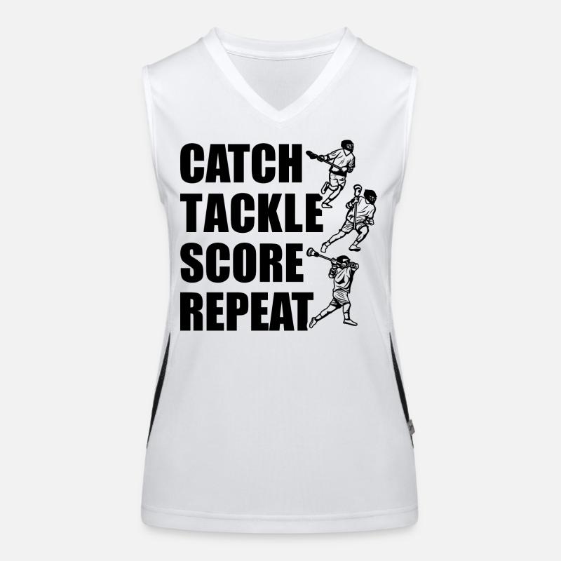 Catch, tackle, points, repeat Women's Functional Contrast Tank Top