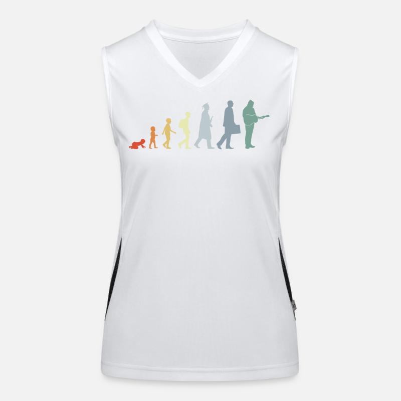 Gitarrist Evolution Funktionelles Kontrast-Tank Top für Frauen