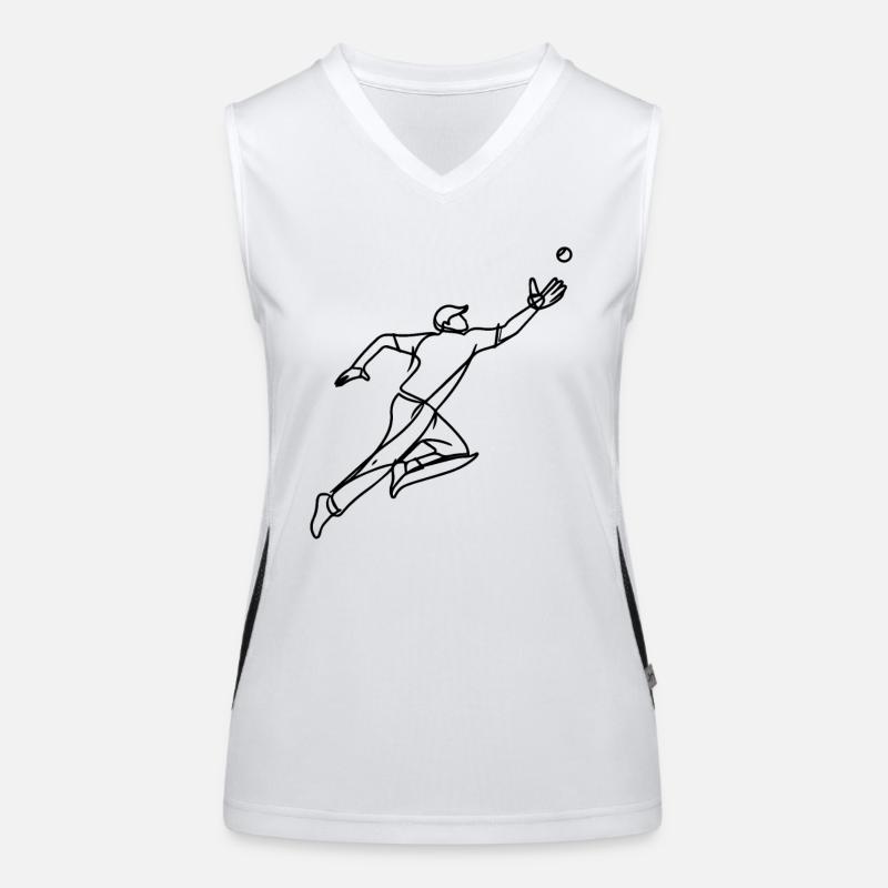 Cricket Keeper Funktionelles Kontrast-Tank Top für Frauen