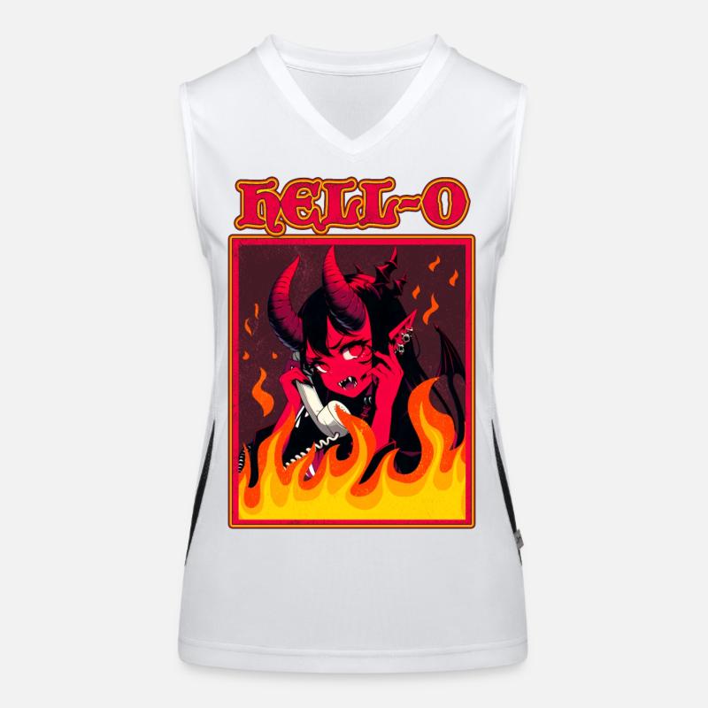 Hell-o Womens Hello I Am An Extrovert Funny Women's Functional Contrast Tank Top