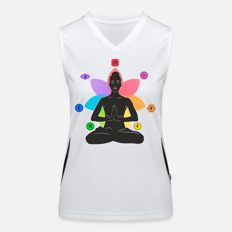7 Chakras Women's Functional Contrast Tank Top