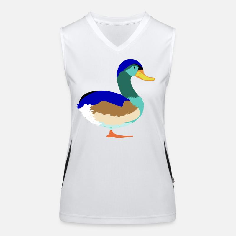 Joli Canard colvert coloré Débardeur respirant contrasté Femme