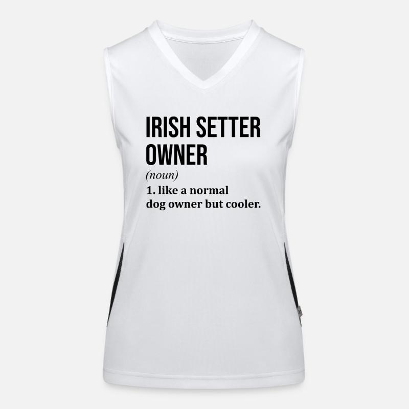 Irischer Setter Funktionelles Kontrast-Tank Top für Frauen