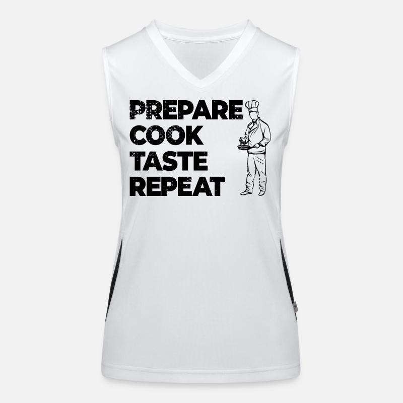 Kochen Motivation Funktionelles Kontrast-Tank Top für Frauen