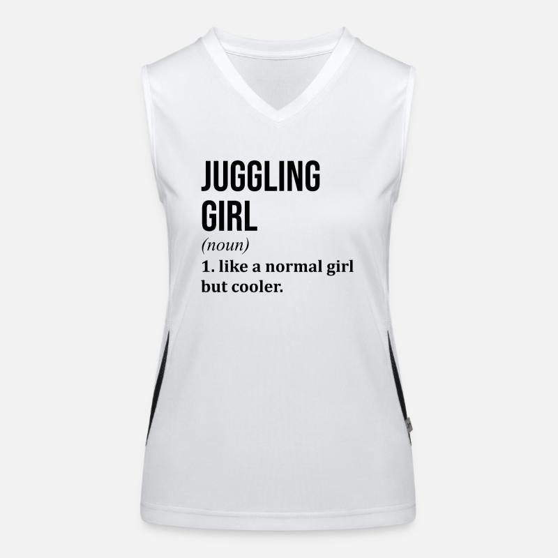 Jonglage Funktionelles Kontrast-Tank Top für Frauen