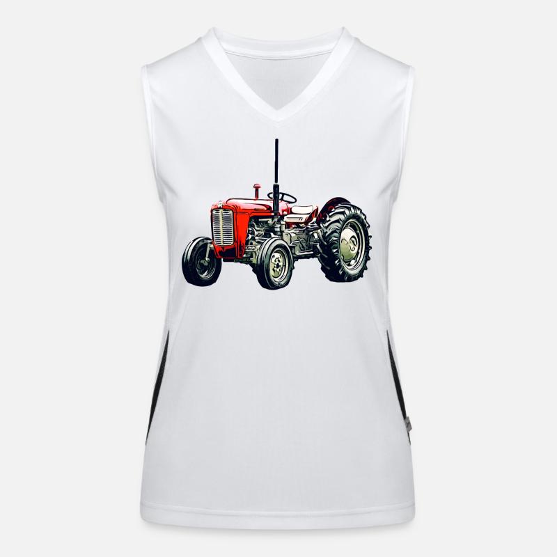 Old M F 35 Tractor Women's Functional Contrast Tank Top
