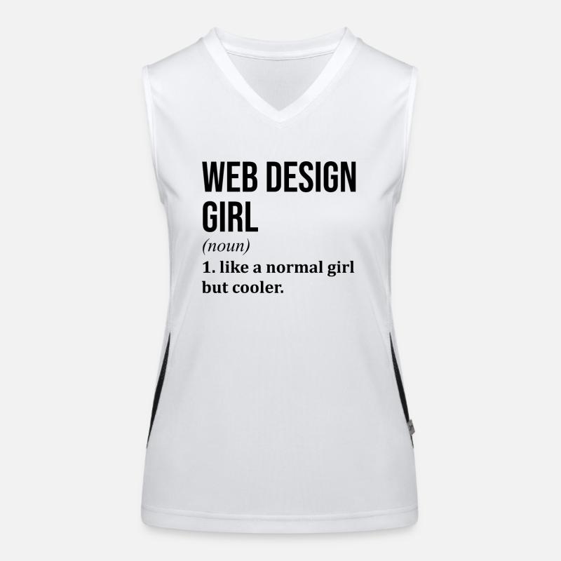 Webdesign Funktionelles Kontrast-Tank Top für Frauen