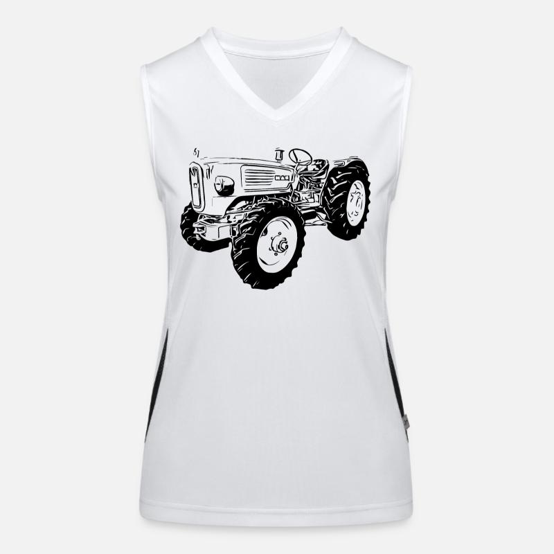 Ackerdiesel Allrad Traktor 4N2 Funktionelles Kontrast-Tank Top für Frauen