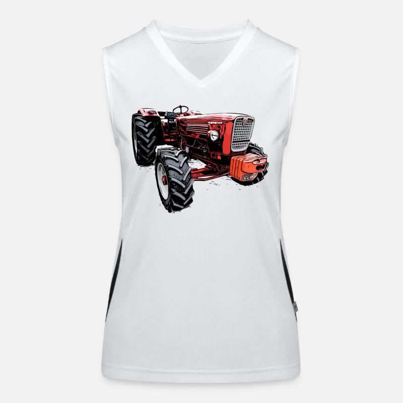 Güldner G60 Traktor Funktionelles Kontrast-Tank Top für Frauen