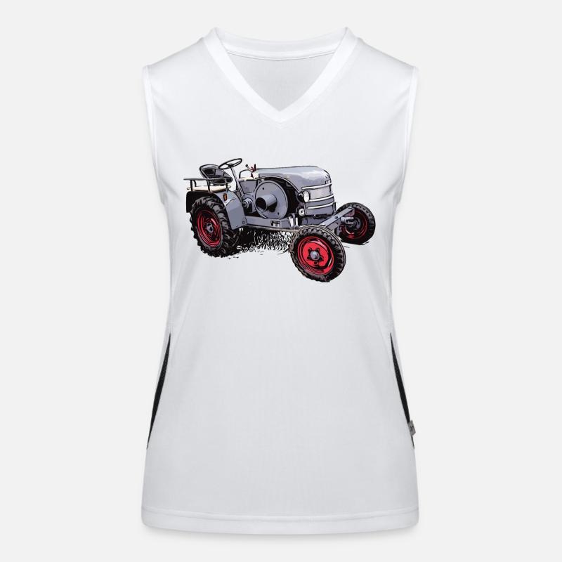 Oldtimer Traktor Kramer K12 Funktionelles Kontrast-Tank Top für Frauen