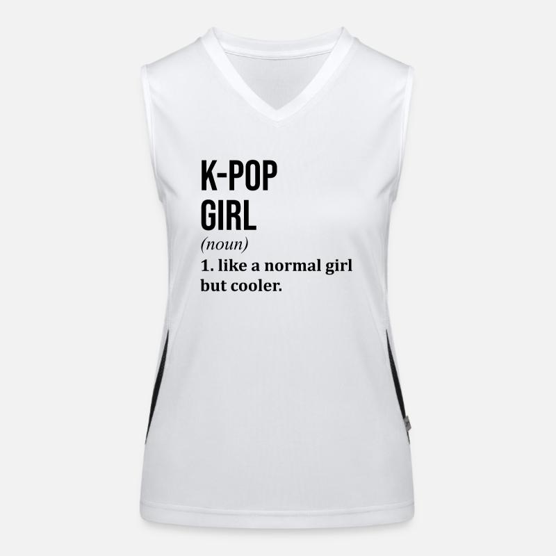 Kpop Débardeur respirant contrasté Femme