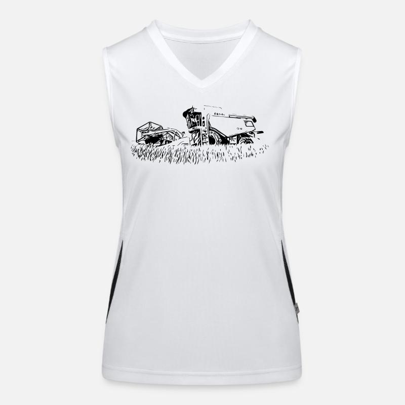 Mähdrescher 600 Funktionelles Kontrast-Tank Top für Frauen