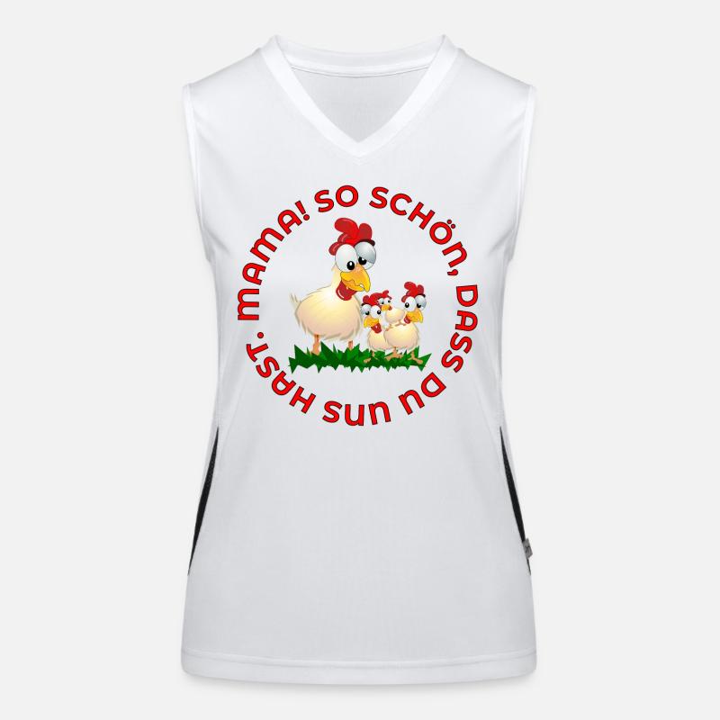 MUTTERTAG HÜHNERSTALL - WERTSCHÄTZUNG MAMA Funktionelles Kontrast-Tank Top für Frauen