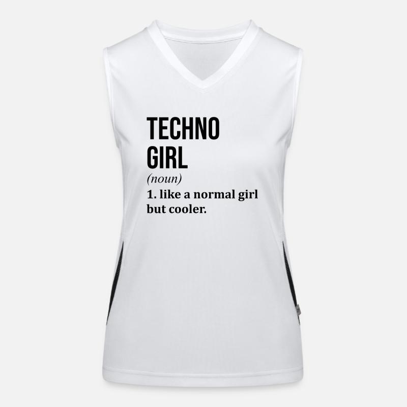 Techno Funktionelles Kontrast-Tank Top für Frauen