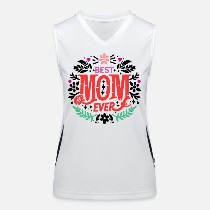 Beste Mutter aller Zeiten Funktionelles Kontrast-Tank Top für Frauen