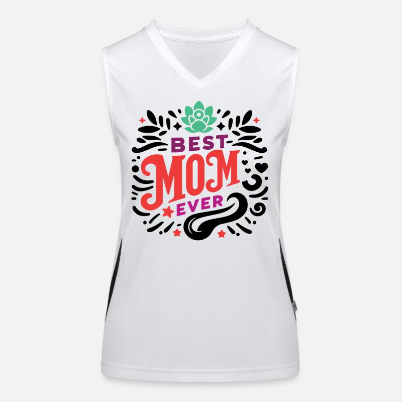 Beste Mutter aller Zeiten Funktionelles Kontrast-Tank Top für Frauen