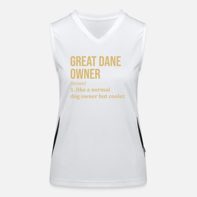 Deutsche Dogge Funktionelles Kontrast-Tank Top für Frauen