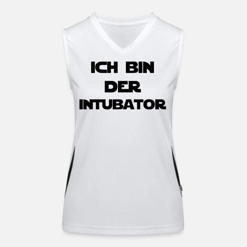 Ich bin der Intubator Funktionelles Kontrast-Tank Top für Frauen