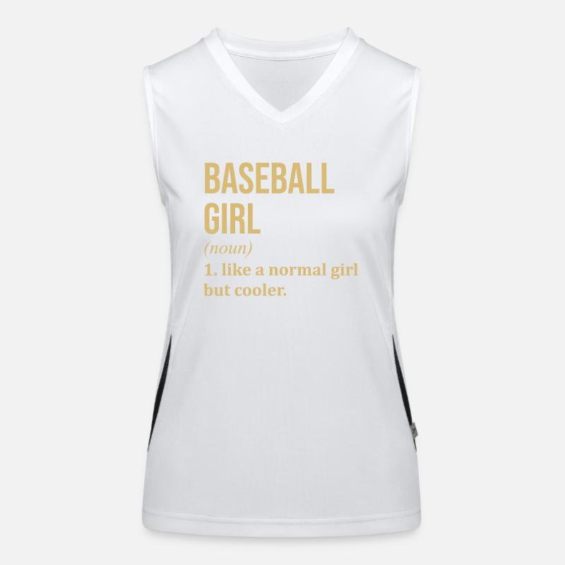 Base-ball Débardeur respirant contrasté Femme