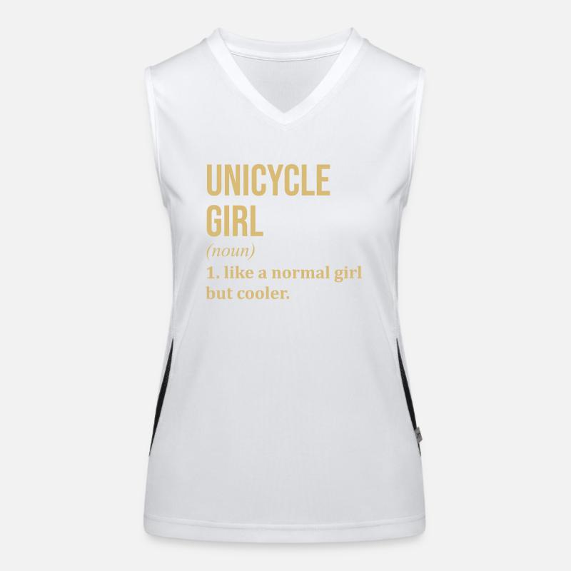 Einrad Funktionelles Kontrast-Tank Top für Frauen