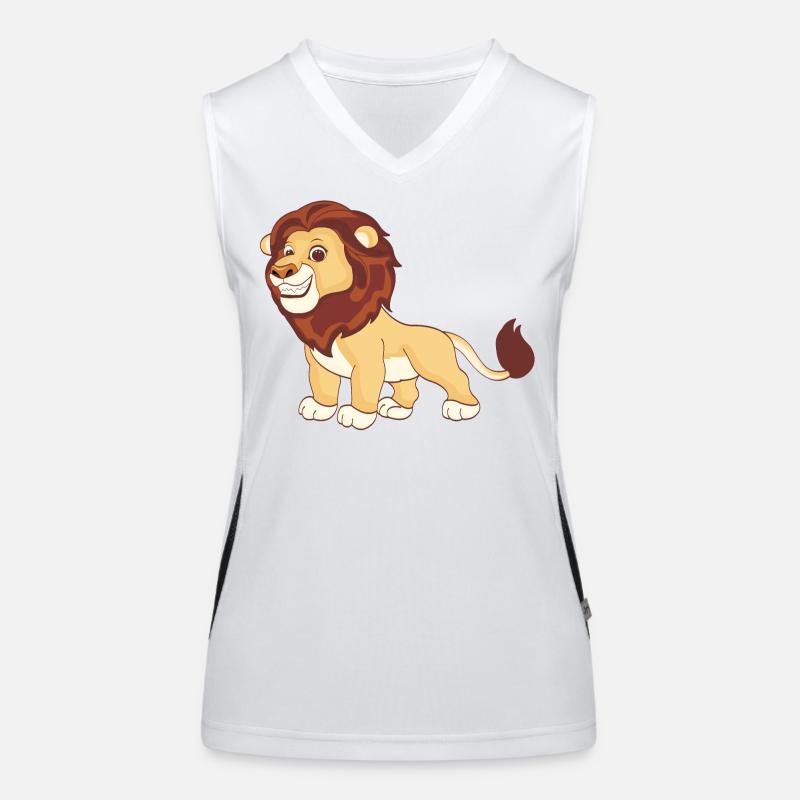 A magnificent lion Women's Functional Contrast Tank Top